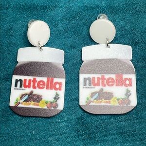 Large Nutella Earrings.